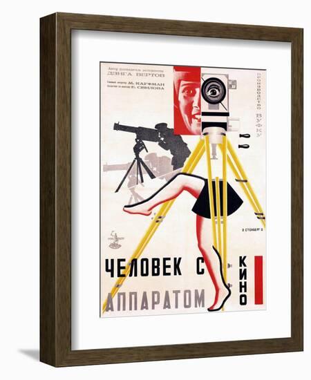 The Man with a Movie Camera, 1929-null-Framed Art Print