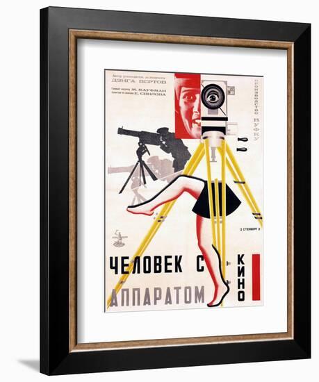 The Man with a Movie Camera, 1929-null-Framed Art Print