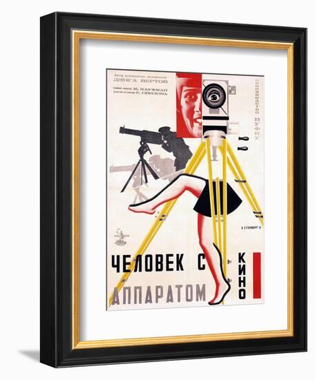 The Man with a Movie Camera, 1929-null-Framed Art Print