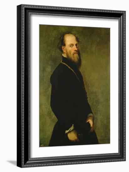 The Man with the Gold Chain, C.1550-Jacopo Robusti Tintoretto-Framed Giclee Print