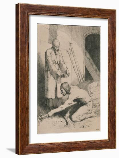 The Man with the Muckrake, C1916-William Strang-Framed Giclee Print