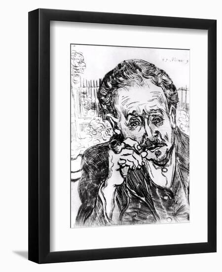 The Man with the Pipe, Portrait of Doctor Paul Gachet 15th March 1890-Vincent van Gogh-Framed Giclee Print