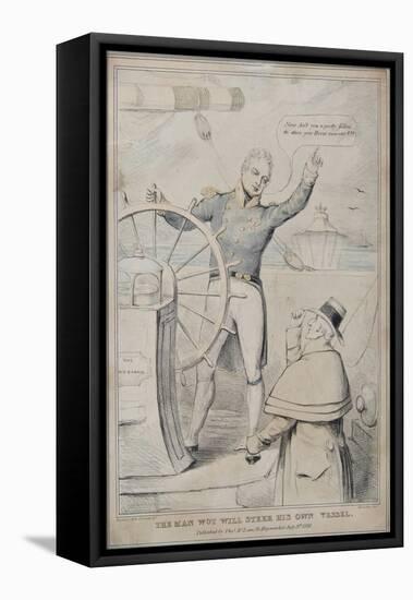 The Man Wot Will Steer His Own Vessel, 1830-Robert Seymour-Framed Premier Image Canvas