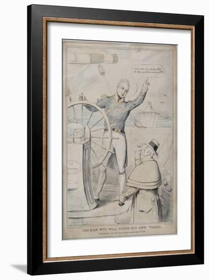 The Man Wot Will Steer His Own Vessel, 1830-Robert Seymour-Framed Giclee Print