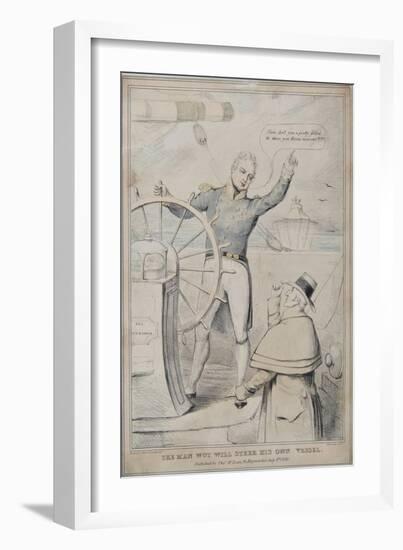 The Man Wot Will Steer His Own Vessel, 1830-Robert Seymour-Framed Giclee Print