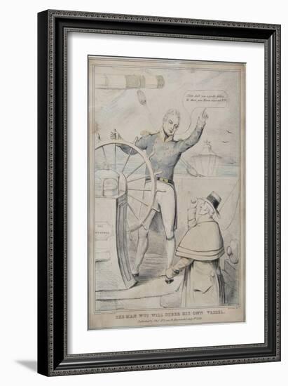 The Man Wot Will Steer His Own Vessel, 1830-Robert Seymour-Framed Giclee Print