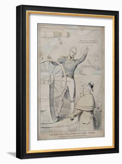 The Man Wot Will Steer His Own Vessel, 1830-Robert Seymour-Framed Giclee Print