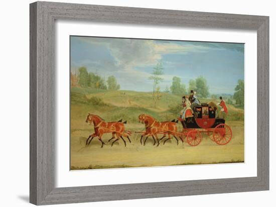 The Manchester and London Royal Mail Coach-James Pollard-Framed Giclee Print