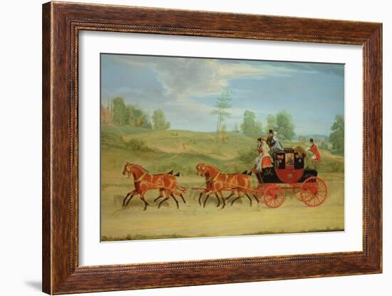 The Manchester and London Royal Mail Coach-James Pollard-Framed Giclee Print