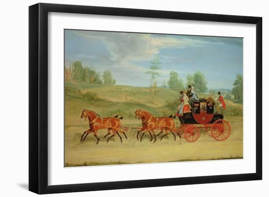 The Manchester and London Royal Mail Coach-James Pollard-Framed Giclee Print