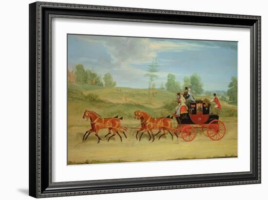 The Manchester and London Royal Mail Coach-James Pollard-Framed Giclee Print