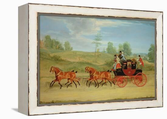 The Manchester and London Royal Mail Coach-James Pollard-Framed Premier Image Canvas