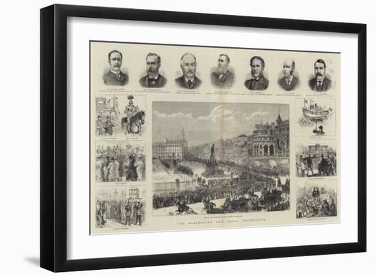 The Manchester Ship Canal Celebration-null-Framed Giclee Print