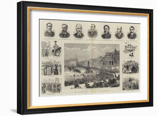 The Manchester Ship Canal Celebration-null-Framed Giclee Print