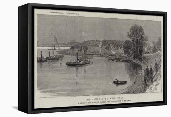 The Manchester Ship Canal-null-Framed Premier Image Canvas