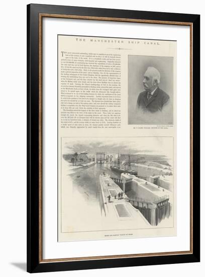 The Manchester Ship Canal-William 'Crimea' Simpson-Framed Giclee Print