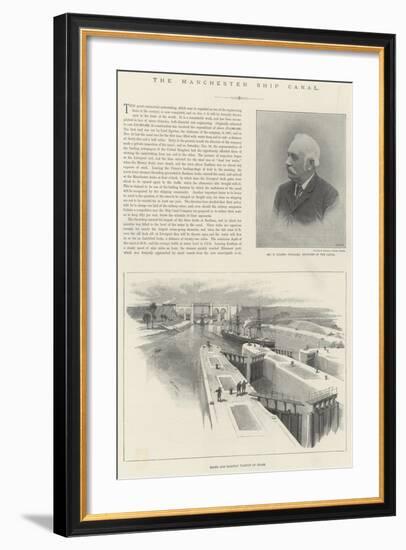 The Manchester Ship Canal-William 'Crimea' Simpson-Framed Giclee Print