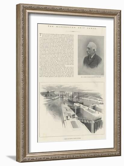 The Manchester Ship Canal-William 'Crimea' Simpson-Framed Giclee Print