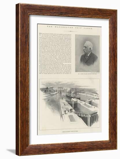 The Manchester Ship Canal-William 'Crimea' Simpson-Framed Giclee Print