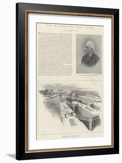The Manchester Ship Canal-William 'Crimea' Simpson-Framed Giclee Print