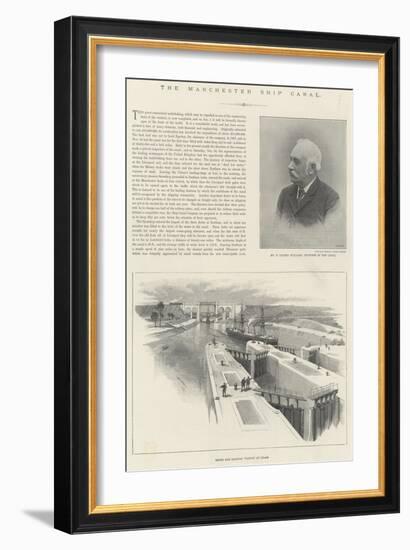 The Manchester Ship Canal-William 'Crimea' Simpson-Framed Giclee Print