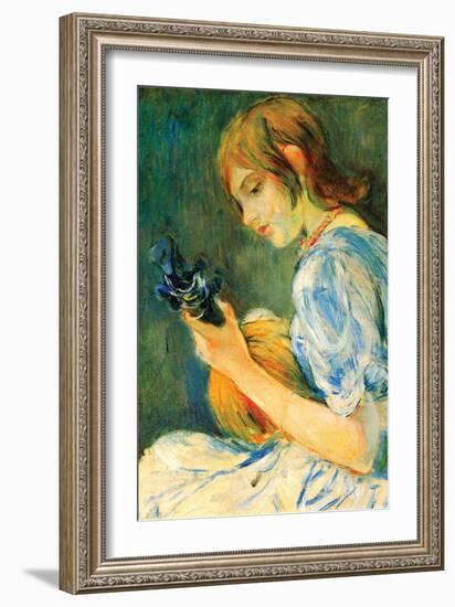 The Mandolin-Berthe Morisot-Framed Art Print