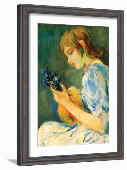 The Mandolin-Berthe Morisot-Framed Art Print