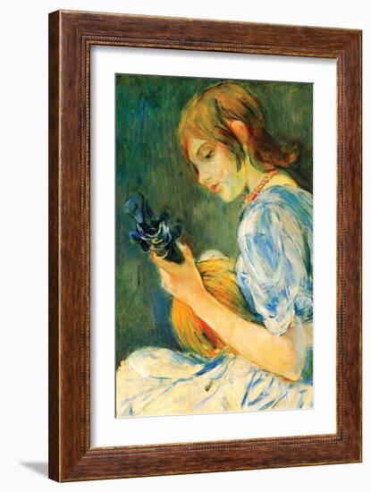 The Mandolin-Berthe Morisot-Framed Art Print