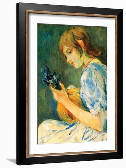 The Mandolin-Berthe Morisot-Framed Art Print