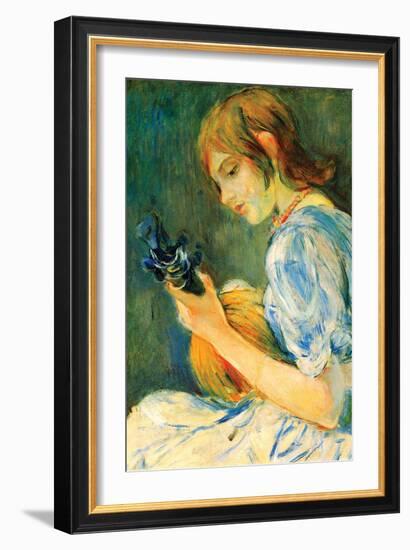 The Mandolin-Berthe Morisot-Framed Art Print