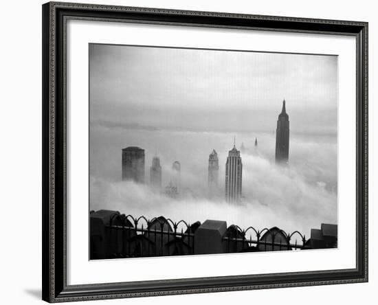 The Manhattan Skyline from the 69th Floor of the RCA Building-null-Framed Photographic Print