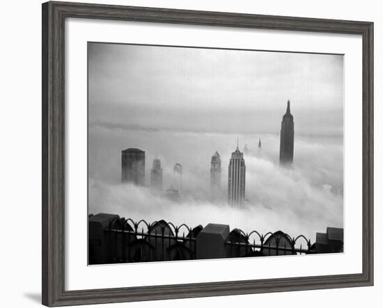 The Manhattan Skyline from the 69th Floor of the RCA Building-null-Framed Photographic Print