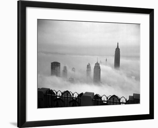 The Manhattan Skyline from the 69th Floor of the RCA Building-null-Framed Photographic Print