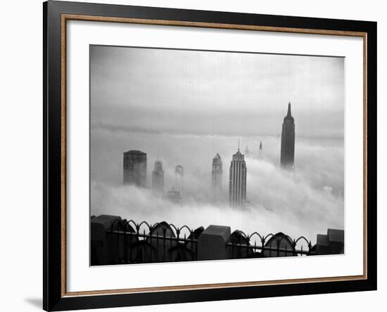 The Manhattan Skyline from the 69th Floor of the RCA Building-null-Framed Photographic Print