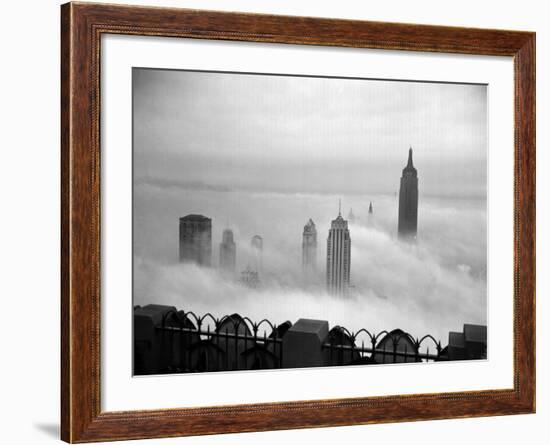 The Manhattan Skyline from the 69th Floor of the RCA Building-null-Framed Photographic Print