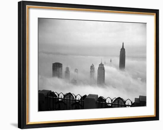 The Manhattan Skyline from the 69th Floor of the RCA Building-null-Framed Photographic Print