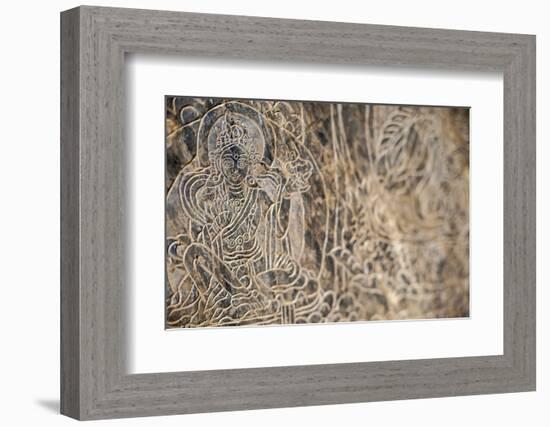 The Mani Stone Carvings in Manaslu Region are Some of Most Detailed and Beautiful in Himalayas-Alex Treadway-Framed Photographic Print