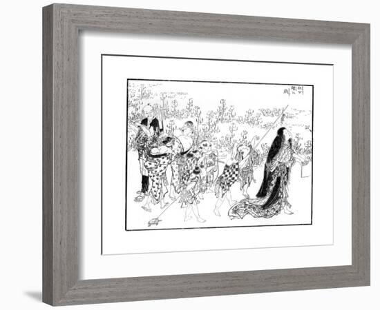 The Maniac, 18th or 19th Century-Katsushika Hokusai-Framed Giclee Print