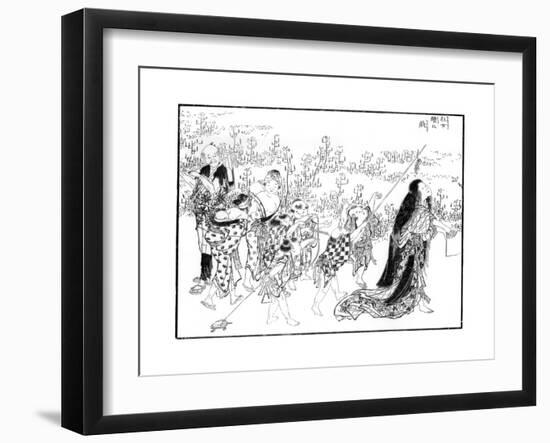 The Maniac, 18th or 19th Century-Katsushika Hokusai-Framed Giclee Print