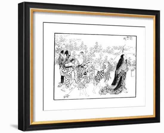 The Maniac, 18th or 19th Century-Katsushika Hokusai-Framed Giclee Print