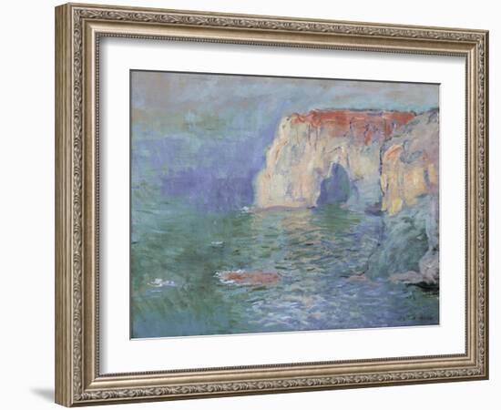 The Manneporte at Etretat-Claude Monet-Framed Giclee Print