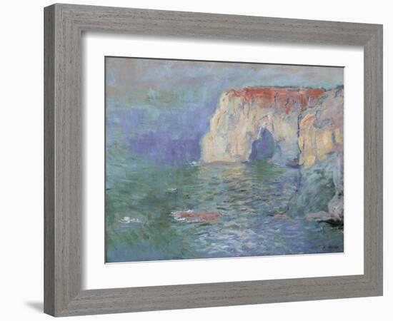 The Manneporte at Etretat-Claude Monet-Framed Giclee Print