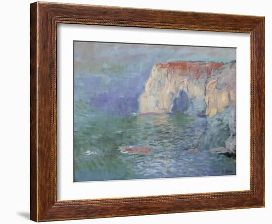 The Manneporte at Etretat-Claude Monet-Framed Giclee Print