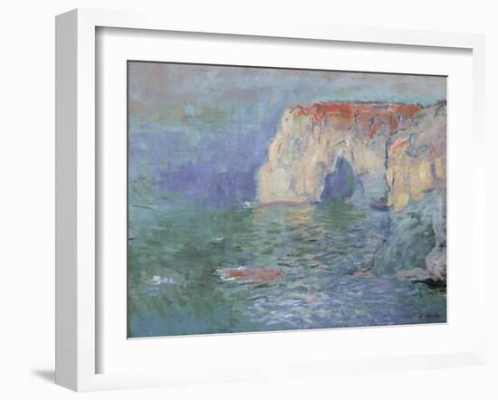 The Manneporte at Etretat-Claude Monet-Framed Giclee Print