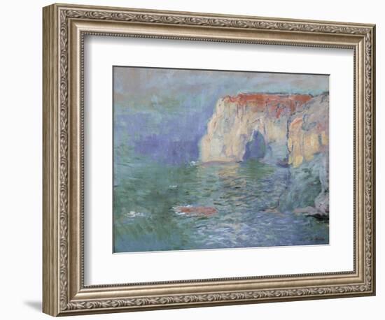 The Manneporte at Etretat-Claude Monet-Framed Giclee Print