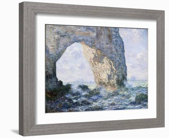 The Manneporte (Étretat), 1883-Claude Monet-Framed Giclee Print