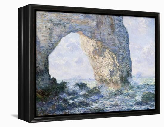 The Manneporte (Etretat)-Claude Monet-Framed Premier Image Canvas