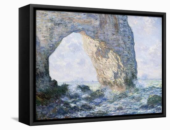 The Manneporte (Etretat)-Claude Monet-Framed Premier Image Canvas