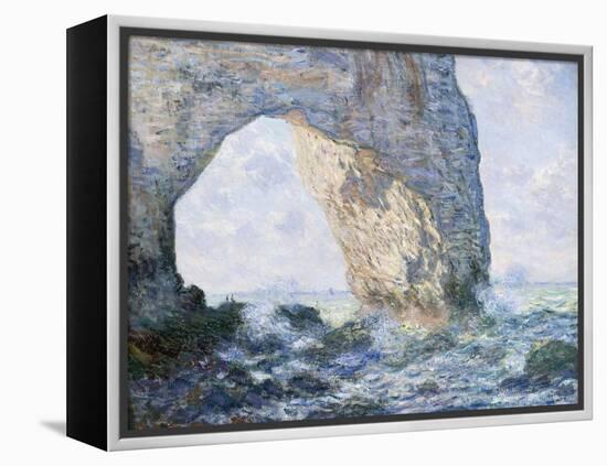 The Manneporte (Etretat)-Claude Monet-Framed Premier Image Canvas