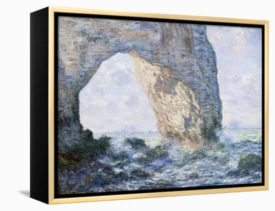 The Manneporte (Etretat)-Claude Monet-Framed Premier Image Canvas